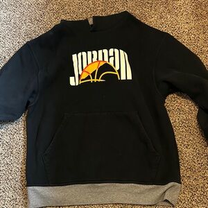 Jordan Men's Sweater in Black with Gray Accents